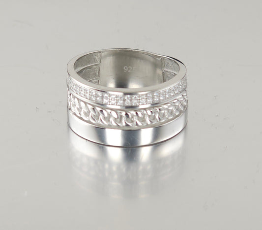 925 Sterling Silver Fashion Ring R60